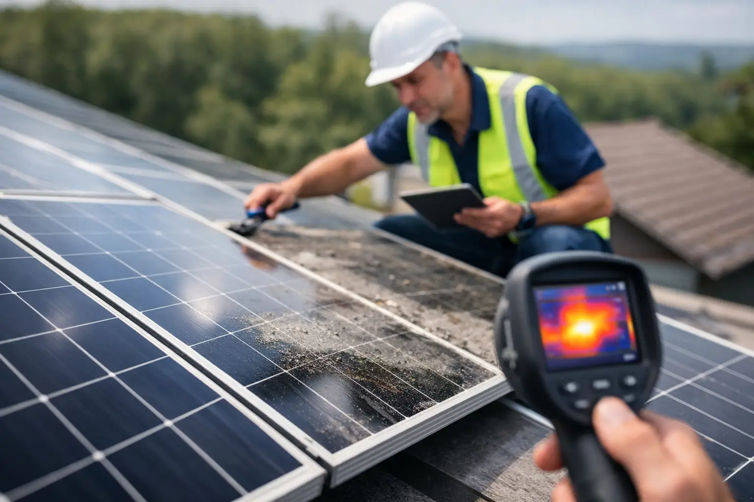 Zonnepanelen opbrengstverlies zelf herkennen