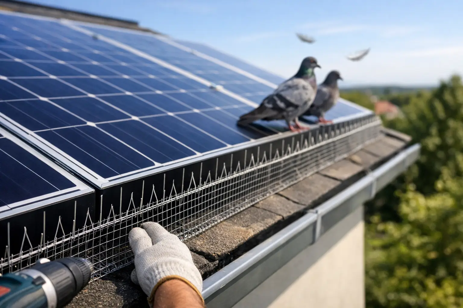 Beste vogelwering voor zonnepanelen kiezen