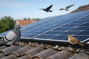 Vogeloverlast onder zonnepanelen voorkomen