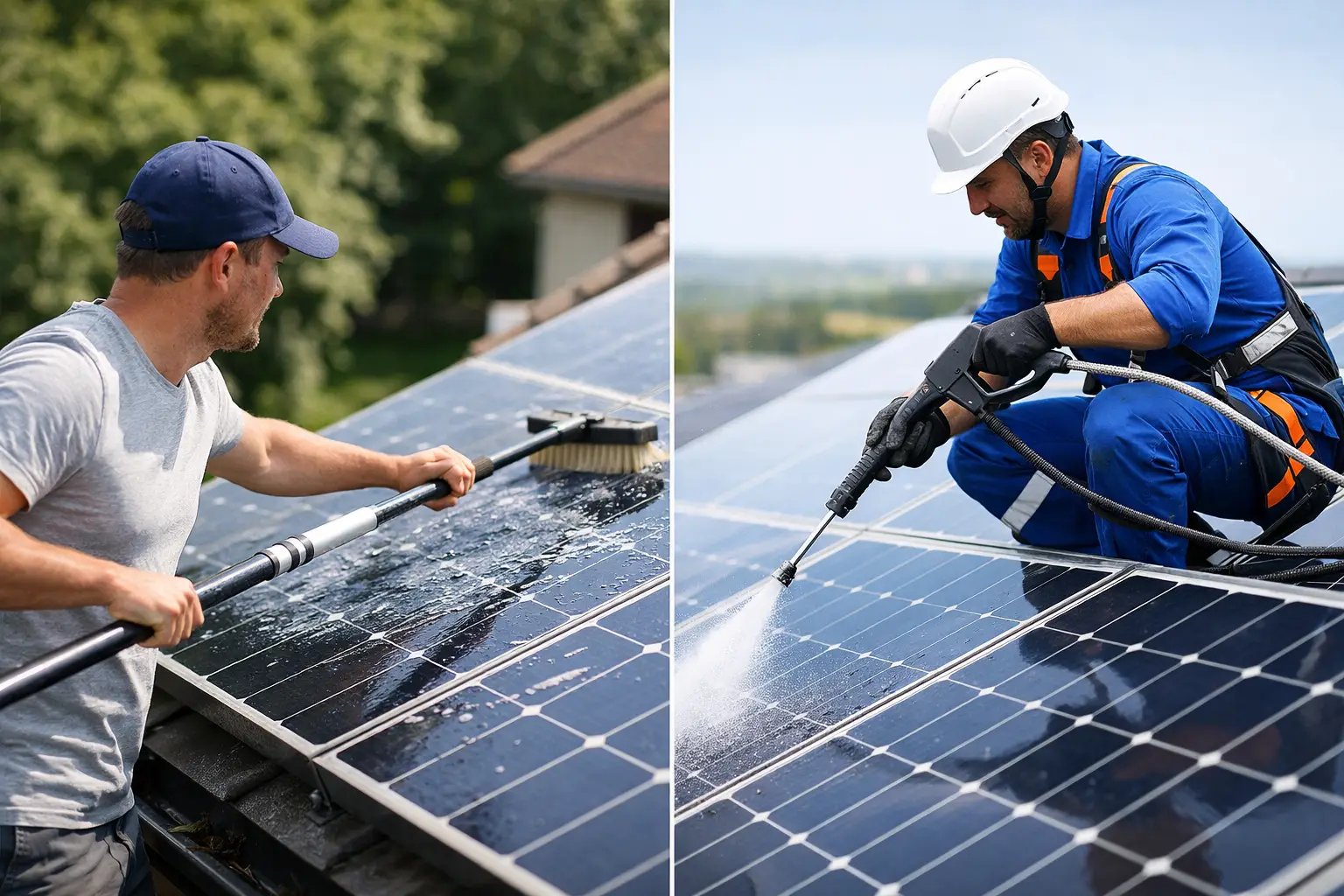 Zelf reinigen of uitbesteden bij zonnepanelen?