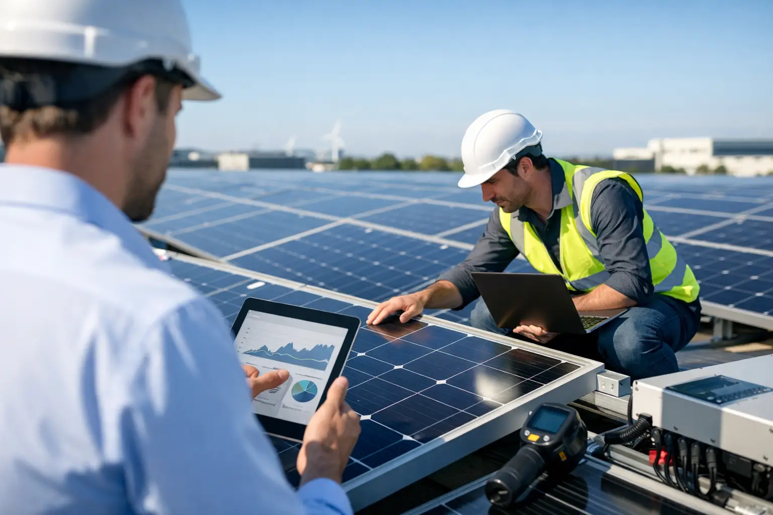 Zonnepanelen prestatieanalyse voor bedrijven