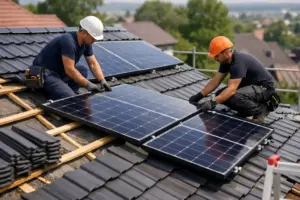 Zonnepanelen na dakwerken terugplaatsen