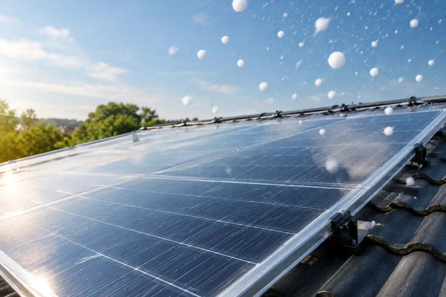 Bescherming tegen hagelschade zonnepanelen